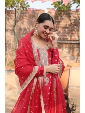 Kalighata - GREY EMBROIDERD JACKET SHARARA - Image 4