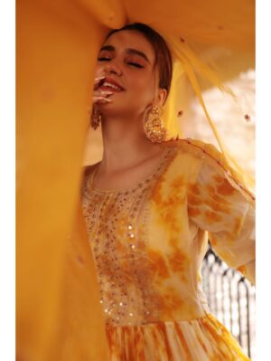 Kalighata - YELLOW EMBROIDERD SUIT - Image 5