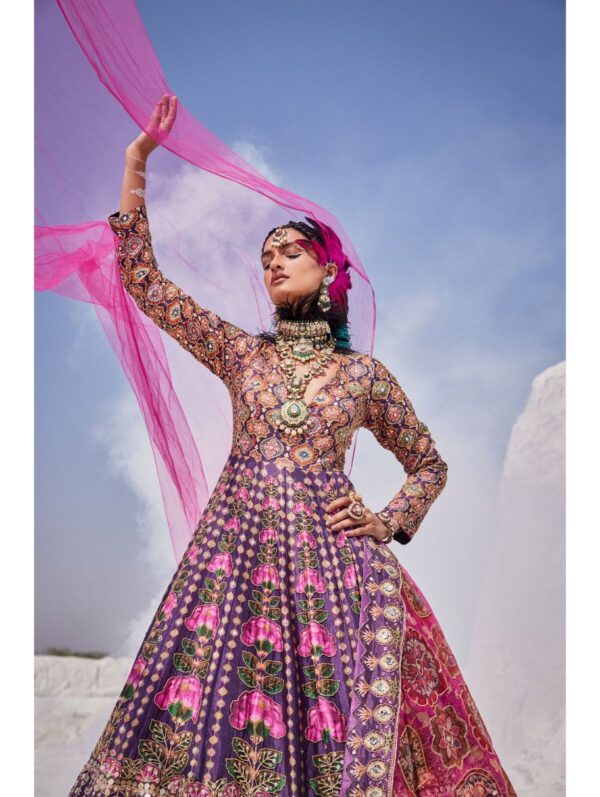 The Royaleum - SPLENDACIOUS PURPLE ANARKALI