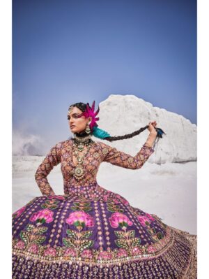 The Royaleum - SPLENDACIOUS PURPLE ANARKALI - Image 4