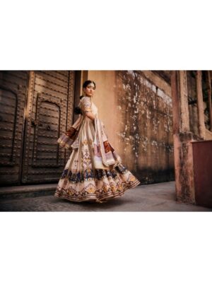 The Royaleum - AZTEC INSPIRED PRINTED ANARKALI PAIRED WITH PRINTED CREPE DUPATTA - Image 2