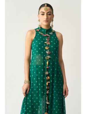 Itrh - BASANTI BANDHANI HALF JACKET CO-ORD SET - Image 5
