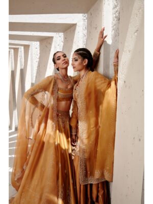 Jigar Mali - Tuscan Mustard flared Sharara set - Image 2