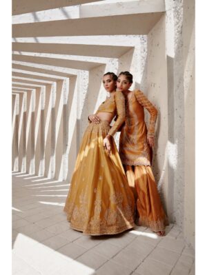 Jigar Mali - Tuscan Mustard flared Sharara set - Image 3