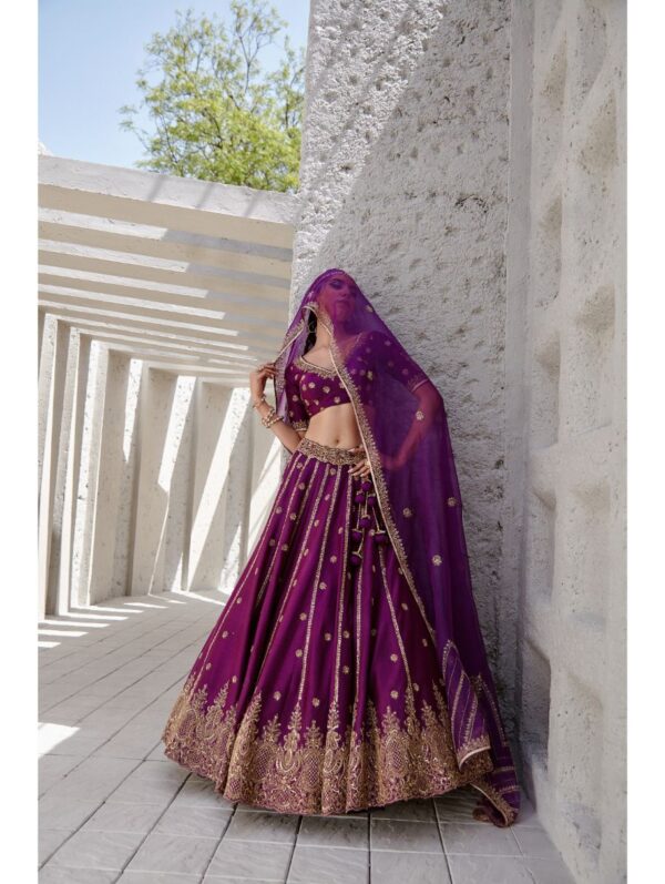 Jigar Mali - Midnight purple lehenga set