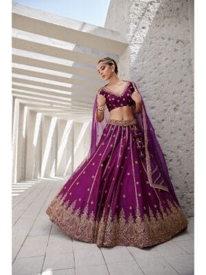 Jigar Mali - Midnight purple lehenga set - Image 5