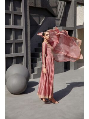 Jigar Mali - Aurora pink jacket set - Image 2
