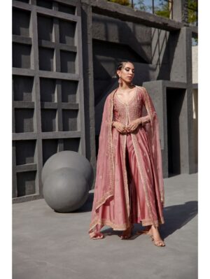 Jigar Mali - Aurora pink jacket set - Image 4
