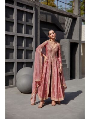 Jigar Mali - Aurora pink jacket set - Image 5