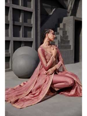 Jigar Mali - Aurora pink jacket set - Image 6