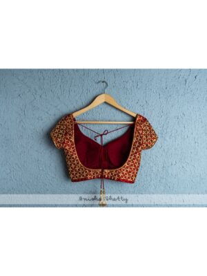 Anisha Shetty - DEEP RED GOTA PATTI BRIDAL LEHENGA - Image 2