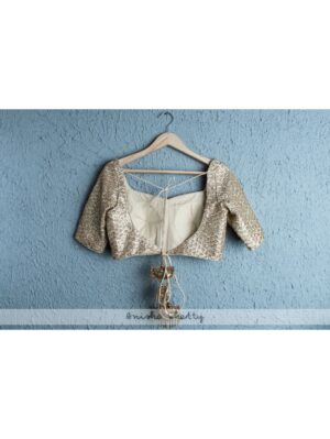 Anisha Shetty - IVORY PEARL AND GOLD BRIDAL LEHENGA SET - Image 2