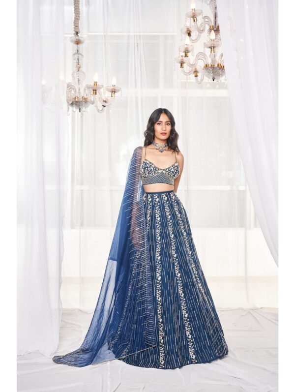 Disha Muchhala - TEAL BLUE BRIDAL SET