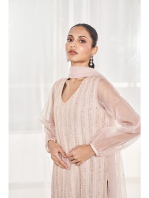 Disha Muchhala - DUSTY BEIGE PANT SET - Image 3