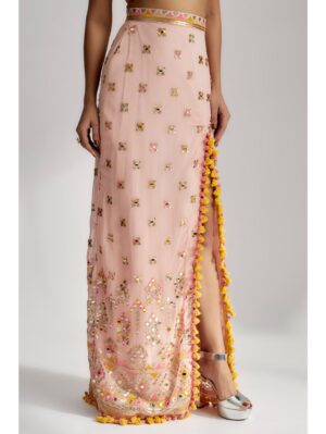 Gopi Vaid - Arari Cape Set with Skirt - Image 3