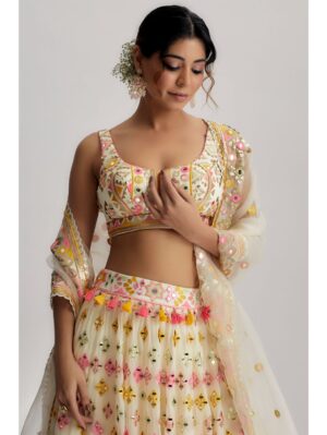 Gopi Vaid - Anika Mela Lehenga Set - Image 3