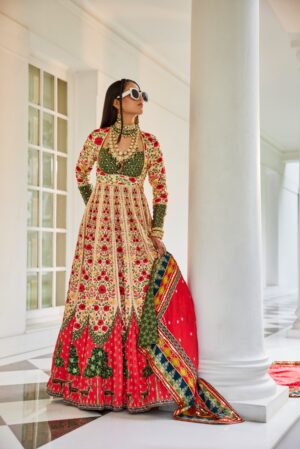 The Royaleum - SHIKARGAH ANARKALI N EXQUISITE PRINTED ANARKALI WITH A MODERN NECKLINE - Image 2
