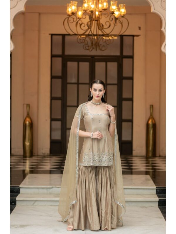 Esha Koul-  Brown Sharara Set