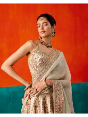 Aman Takyar - Ivory lehenga set - Image 2
