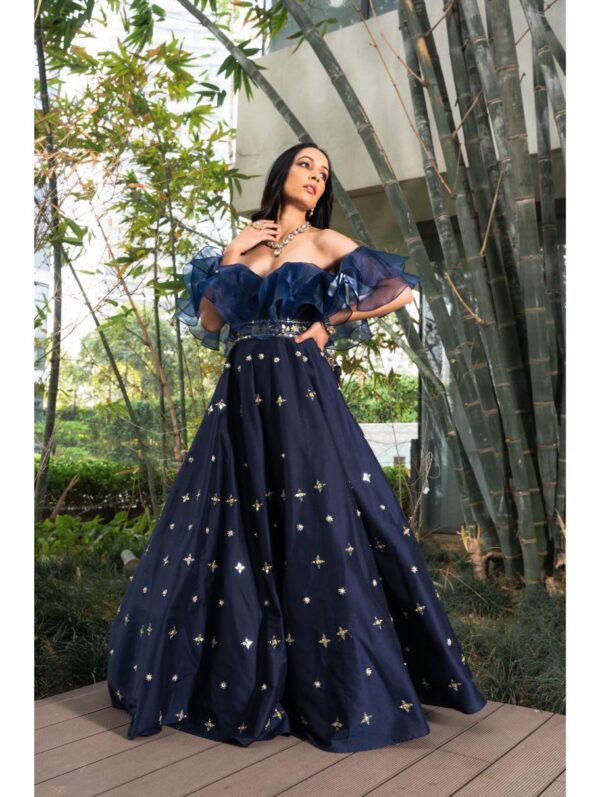Rashika Sharma- AARZU RUFFLED GOWN