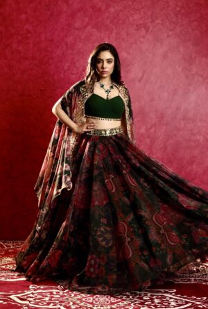 Rashika Sharma- NAISHA LEHENGA SET - Image 4