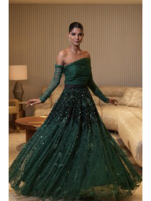 Mehul Gupta - A modern embroidered anarkali - Image 3