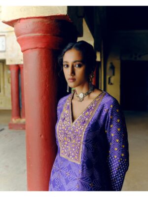 Drishti & Zahabia - IRIS PURPLE CO-ORD SET - Image 4