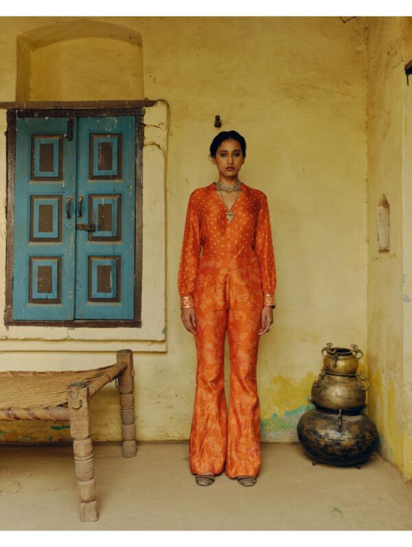 Drishti & Zahabia - RUST SHIRT + PANTS