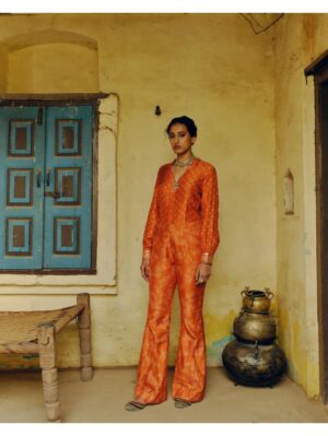 Drishti & Zahabia - RUST SHIRT + PANTS - Image 4