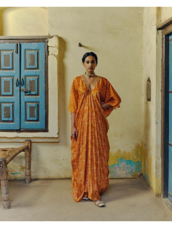 Dristi & Zahabia - OCHRE KAFTAN