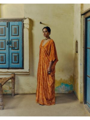 Dristi & Zahabia - OCHRE KAFTAN - Image 4