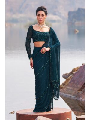 Nidhika Shekhar - JILMIL JALSAA SAREE SET - Image 2