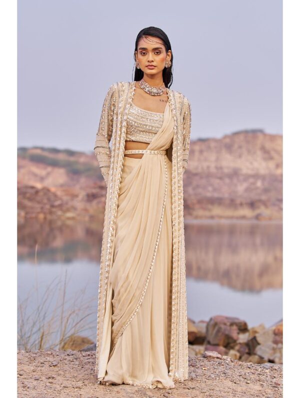 Nidhika Shekhar  - JALSAA E GUL BAHAR SAREE SET