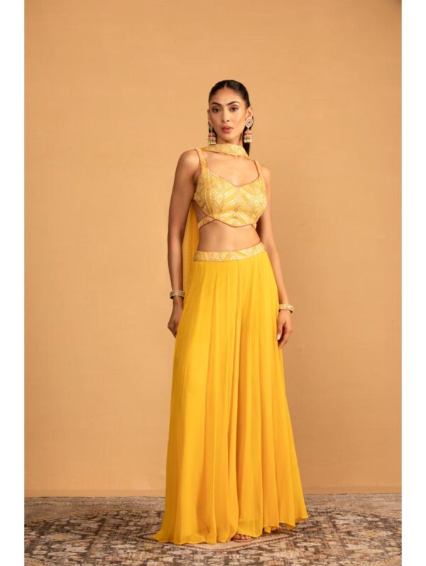 Esha Kaul - YELLOW PALAZZO SET