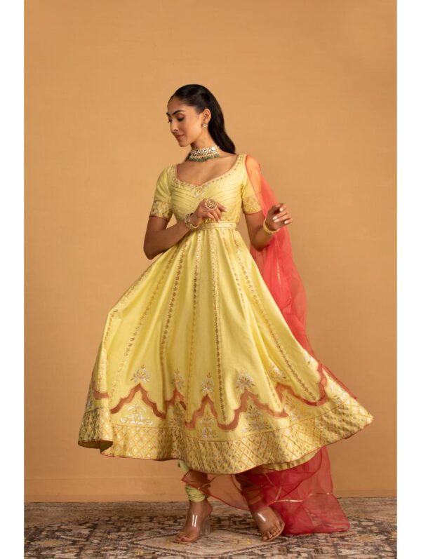 Esha Kaul - MINT GREEN ANARKALI SET