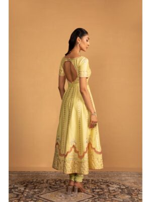 Esha Kaul - MINT GREEN ANARKALI SET - Image 4