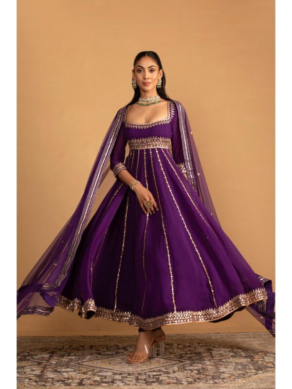 Esha Kaul - PURPLE ANARKALI SET