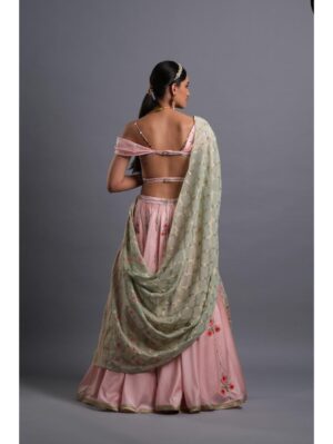 Aastha Sood - Sea foam green Banarasi blouse - Image 6