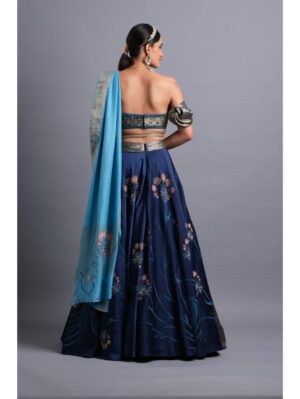 Aastha Sood - Royal blue lehenga - Image 5