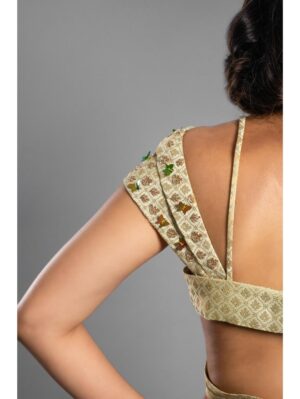 Aastha Sood - Lime green brocade lehenga - Image 10