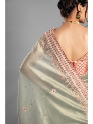 Aastha Sood - Leaf green sari - Image 8