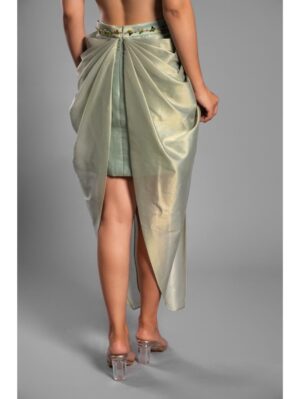 Aastha Sood - Light green brocade dress - Image 12