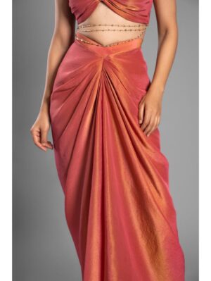 Aastha Sood - Crimson red skirt set - Image 3