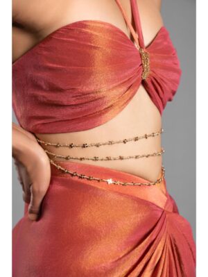 Aastha Sood - Crimson red skirt set - Image 4