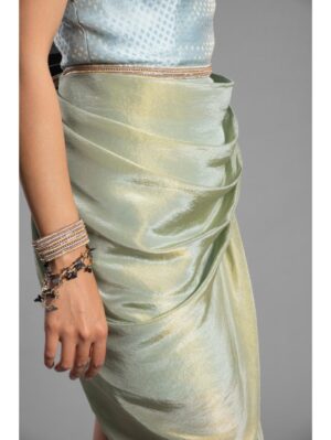 Aastha Sood - Sky blue brocade dress - Image 5