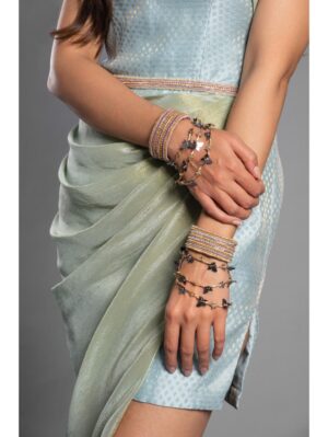 Aastha Sood - Sky blue brocade dress - Image 7