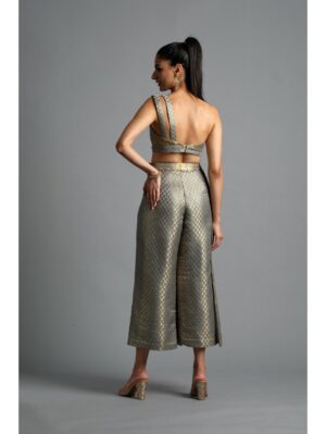 Aastha Sood - Grey brocade co-ord set - Image 6
