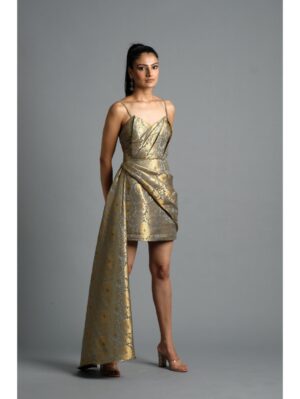 Aastha Sood - Grey brocade dress - Image 2