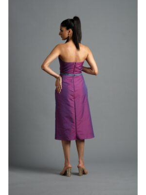 Aastha Sood - Pink-blue dual tone silk dress - Image 8