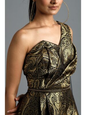 Aastha Sood - Black brocade jumpsuit - Image 6